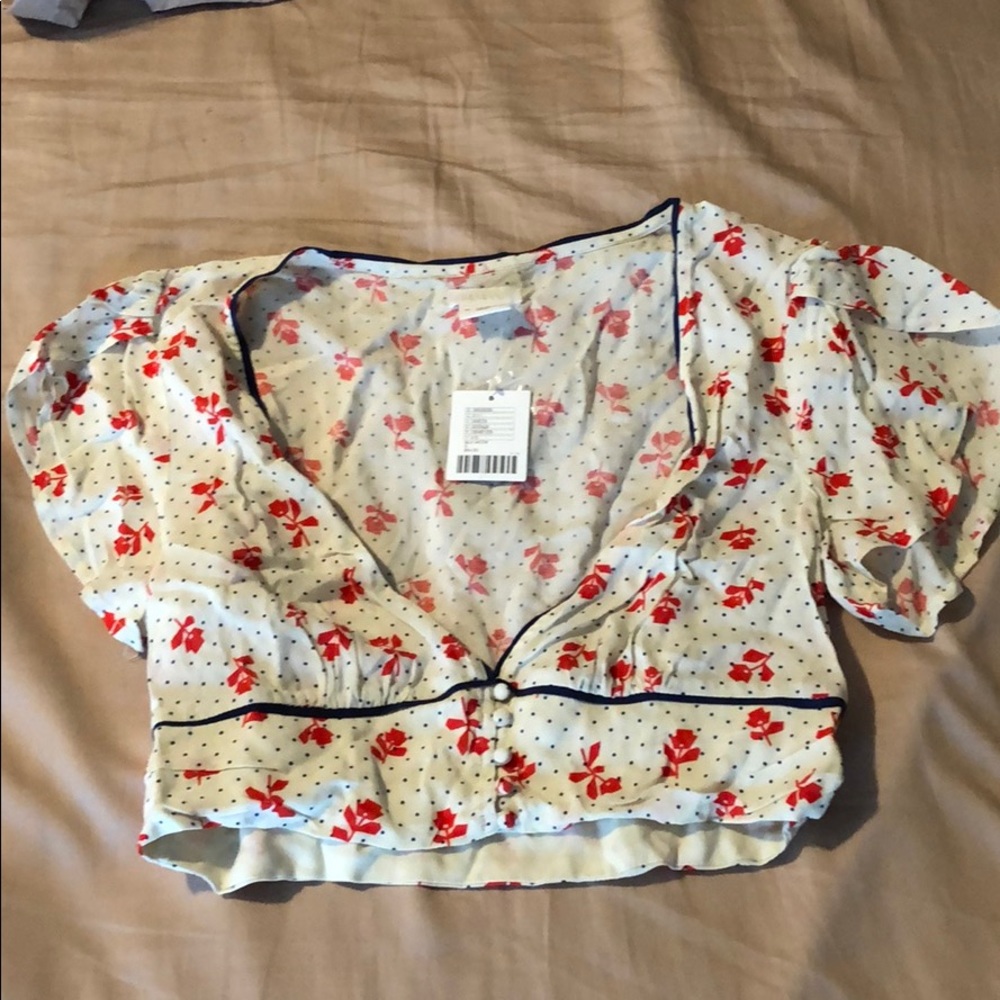 Flower crop top